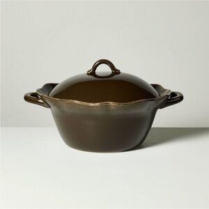 NEW! Wavy Edge Soup Terrine Brown - Hearth & Hand w/Magnolia, Brown